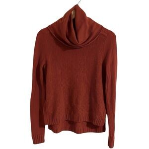 White +‎ Warren Cashmere Cowl Neck Sweater Women’s Size Small Knit Burnt Orange